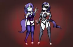 Size: 1280x818 | Tagged: suggestive, artist:lil miss jay, derpibooru import, rarity, anthro, unguligrade anthro, lil-miss rarity, belly button, breasts, busty rarity, clothes, corset, diamond, female, leather, lingerie, midriff, panties, sadistic rarity, underwear, wine, wine glass