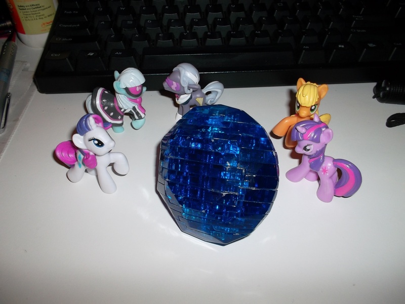 Size: 2592x1944 | Tagged: applejack, artist:aceofscarabs, derpibooru import, gem, hoity toity, irl, minifigs, photo, photo finish, rarity, safe, toy, twilight sparkle