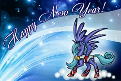 Size: 4666x3124 | Tagged: artist:tomtu, clothes, derpibooru import, happy new year, princess luna, safe, solo