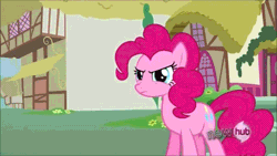 Size: 854x480 | Tagged: animated, arrow, computer, cursor, derpibooru import, magic duel, no mouth, no nose, pinkie pie, safe, trash, trash can, trixie