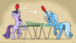 Size: 1212x689 | Tagged: artist:pedantia, derpibooru import, ping pong, safe, trixie, twilight sparkle