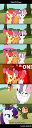 Size: 800x3200 | Tagged: safe, artist:mam259, derpibooru import, apple bloom, babs seed, diamond tiara, rarity, scootaloo, silver spoon, sweetie belle, earth pony, pegasus, pony, unicorn, one bad apple, about to cry, abuse, alternate scenario, angry, babsbuse, bucking, clubhouse, comic, crusaders clubhouse, crying, cutie mark crusaders, eyes closed, female, harsher in hindsight, it is on, jpeg, meme, revenge, silverbuse, spoonabuse, that's my x, tiarabuse, trio, trio female