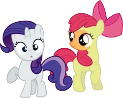 Size: 3767x3000 | Tagged: apple bloom, applejack, applejack bloom, artist:firestorm-can, derpibooru import, disguise, looking at you, magic duel, :o, paint, paint on fur, raritie belle, rarity, recolor, safe, simple background, sweetie belle, transparent background, vector