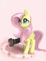 Size: 3000x4000 | Tagged: artist:phendyl, crossover, derpibooru import, fluttermedic, fluttershy, glasses, medic, medigun, medishy, parody, safe, team fortress 2, ubercharge