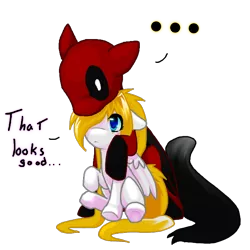 Size: 640x640 | Tagged: safe, artist:thamutt, derpibooru import, oc, oc:frolic, ponified, deadpool, deadpool is best pony, freckles