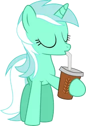 Size: 3222x4703 | Tagged: artist:daydreamsyndrom, derpibooru import, lyra heartstrings, safe, simple background, smoothie, solo, transparent background, vector