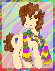 Size: 300x382 | Tagged: safe, artist:venice, derpibooru import, ponified, doctor who, fourth doctor
