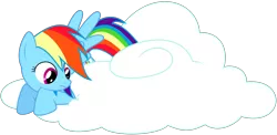 Size: 6622x3244 | Tagged: artist:tiwake, cloud, derpibooru import, rainbow dash, safe, simple background, solo, transparent background, vector