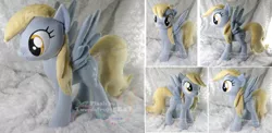 Size: 1634x800 | Tagged: safe, artist:hystree, derpibooru import, derpy hooves, pony, irl, photo, plushie, solo