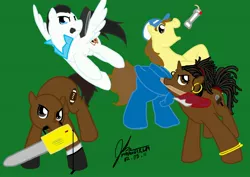 Size: 3508x2480 | Tagged: artist:mrawgirl09, coach, derpibooru import, ellis, left 4 dead, left 4 dead 2, nick, ponified, rochelle, safe