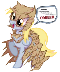 Size: 1115x1330 | Tagged: safe, artist:nabbiekitty, artist:pkelton, derpibooru import, derpy hooves, pegasus, pony, bagmare, batman, costume, dialogue, female, mare, mask, simple background, superhero, transparent background