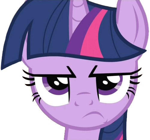 Size: 500x466 | Tagged: safe, artist:couth-kancerous, derpibooru import, twilight sparkle, pony, unicorn, disappointed, female, mare, simple background, solo, transparent background, unicorn twilight, vector
