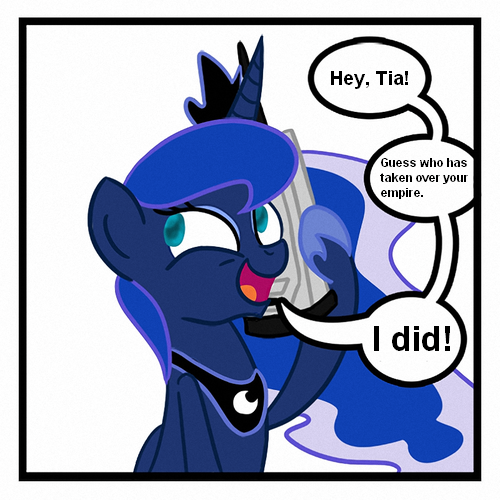 Size: 500x500 | Tagged: artist:extremeasaur5000, exploitable meme, luna phone meme, meme, princess luna, safe, this will end in tears and/or a journey to the moon