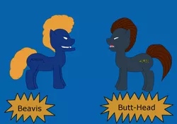 Size: 1280x900 | Tagged: artist:mostwanted06, beavis, beavis and butthead, butthead, derpibooru import, ponified, safe