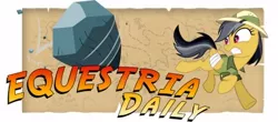 Size: 400x176 | Tagged: banner, daring do, derpibooru import, equestria daily, safe, tom