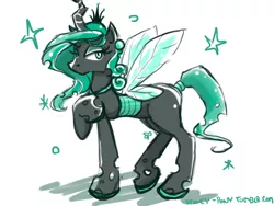 Size: 800x600 | Tagged: 30 minute art challenge, artist:stoney pony, changeling, changeling queen, crystallized, derpibooru import, female, queen chrysalis, safe