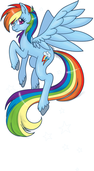 Size: 497x900 | Tagged: artist:hezaa, derpibooru import, rainbow dash, safe, solo, unshorn fetlocks