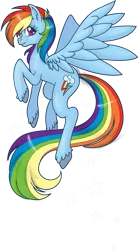 Size: 497x900 | Tagged: artist:hezaa, derpibooru import, rainbow dash, safe, solo, unshorn fetlocks