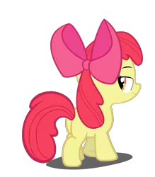 Size: 1163x1329 | Tagged: apple bloom, artist:kuren247, bedroom eyes, female, plot, simple background, solo, solo female, suggestive, transparent background, vector