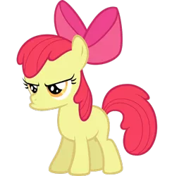 Size: 700x716 | Tagged: apple bloom, artist:kuren247, derpibooru import, pouting, safe, simple background, solo, transparent background, vector