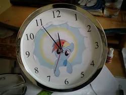 Size: 1600x1200 | Tagged: clock, custom, derpibooru import, irl, photo, rainbow dash, safe