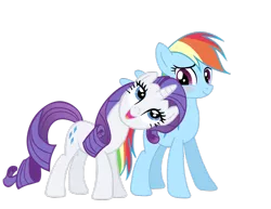 Size: 1280x989 | Tagged: derpibooru import, female, lesbian, rainbow dash, raridash, rarity, safe, shipping, simple background, transparent background, vector