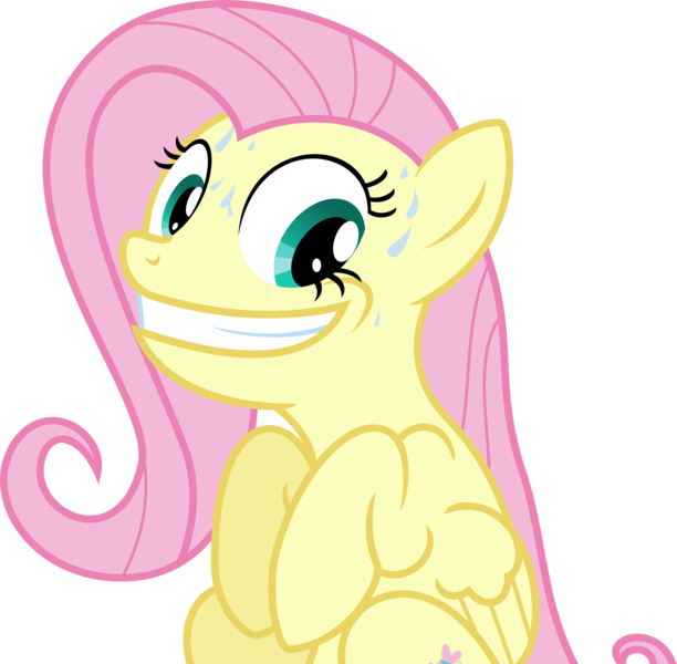 Size: 4800x4707 | Tagged: absurd resolution, artist:flizzick, derpibooru import, fluttershy, inverted mouth, magic duel, safe, simple background, solo, sweat, transparent background, vector