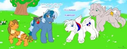 Size: 1338x519 | Tagged: artist:thiscrispykat, care bears, crossover, diaper, g1, oc, safe