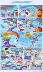 Size: 1225x2065 | Tagged: safe, artist:sorcerushorserus, derpibooru import, baby ribbs, brolly, derpy hooves, firefly, rainbow dash, surprise, whitewash, oc, pegasus, pony, comic:dash academy, american football, argie ribbs, comic, female, g1, g1 to g4, generation leap, male, mare, stallion