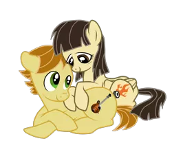 Size: 3000x2646 | Tagged: artist:luuandherdraws, derpibooru import, female, male, mandofire, oc, oc:mandopony, safe, shipping, sibsy, straight, wild fire