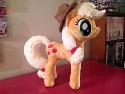 Size: 1600x1200 | Tagged: safe, artist:yunalicia, derpibooru import, applejack, pony, irl, photo, plushie, solo