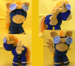 Size: 3300x2900 | Tagged: amigurumi, artist:crowchet, clothes, crochet, derpibooru import, goggles, irl, photo, plushie, safe, solo, spitfire, suit