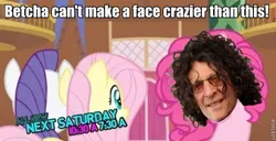 Size: 641x327 | Tagged: edit, edited screencap, exploitable meme, face crazier than this meme, howard stern, meme, pinkie blind, pinkie pie, rarity, safe, screencap, text, too many pinkie pies