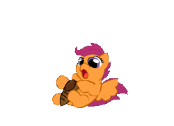 Size: 550x400 | Tagged: safe, artist:creativename56, derpibooru import, scootaloo, pegasus, pony, animated, behaving like a dog, cute, cutealoo, female, filly, hnnng, perfect loop, rainbowfreakindash, shoes, simple background, transparent background, weapons-grade cute