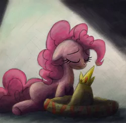 Size: 1024x1000 | Tagged: artist:hewison, crown, king sombrero, pinkie pie, sad, safe, sombrero