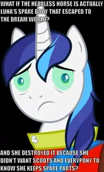 Size: 640x1050 | Tagged: conspiracy shining armor, exploitable meme, image macro, safe, shining armor, sleepless in ponyville, wat