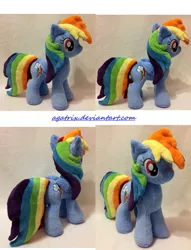 Size: 1024x1337 | Tagged: safe, artist:agatrix, derpibooru import, rainbow dash, pegasus, pony, female, irl, mare, photo, plushie, solo