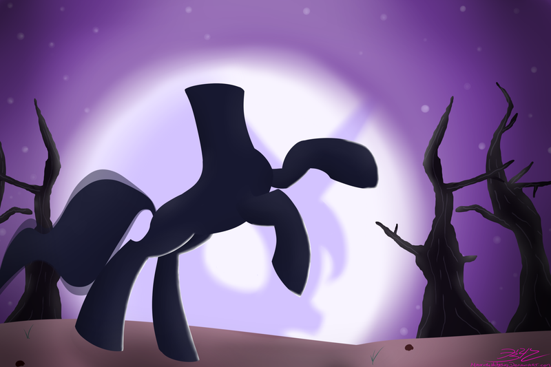 Size: 1950x1300 | Tagged: artist:mikoruthehedgehog, derpibooru import, headless, headless horse, princess luna, safe, sleepless in ponyville, the headless horse (character)