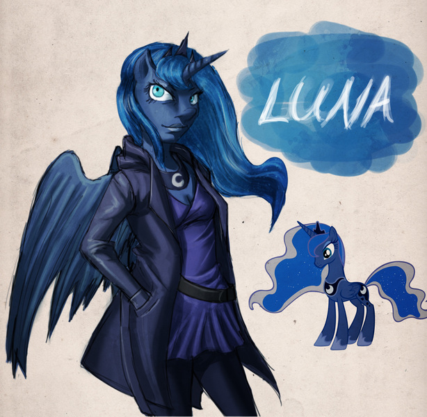 Size: 2267x2214 | Tagged: anthro, artist:redblacktac, clothes, derpibooru import, jacket, princess luna, safe