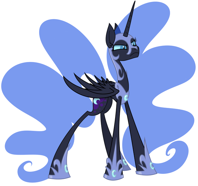 Size: 3276x3080 | Tagged: artist:cuttycommando, corrupted, derpibooru import, envy, nightmare moon, safe, seven deadly sins, solo