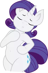 Size: 5494x8269 | Tagged: dead source, safe, artist:joey darkmeat, artist:tim015, derpibooru import, rarity, pony, unicorn, absurd resolution, belly button, bipedal, colored, eyes closed, female, mare, simple background, solo, transparent background, wide hips