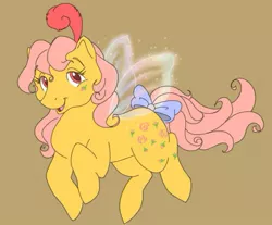 Size: 529x439 | Tagged: artist:thiscrispykat, derpibooru import, flutter pony, g1, queen, queen rosedust, rosedust, safe, solo, tail bow