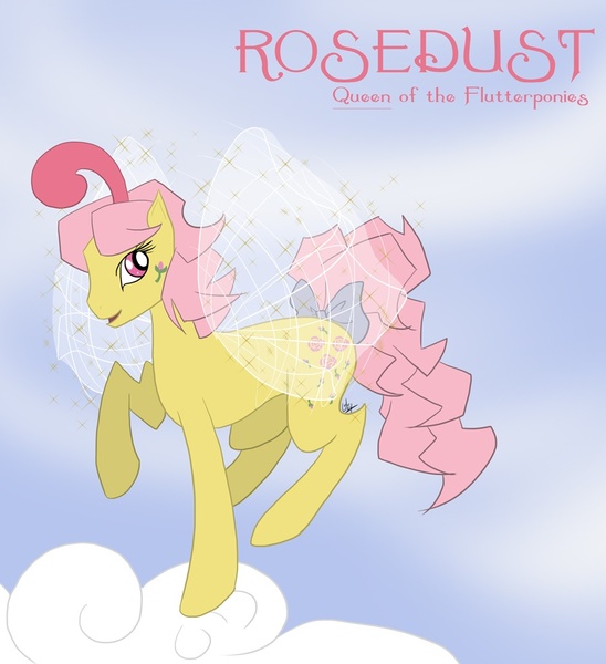 Size: 900x986 | Tagged: artist:liliy, derpibooru import, flutter pony, g1, g1 to g4, generation leap, queen, queen rosedust, rosedust, safe, source needed, useless source url