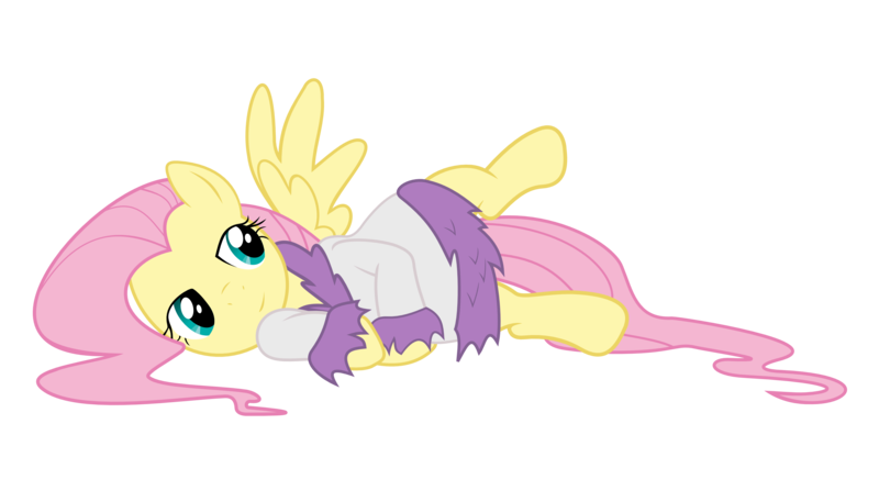 Size: 3000x1714 | Tagged: artist:alexiy777, bathrobe, bedroom eyes, clothes, derpibooru import, female, fluttershy, robe, safe, show accurate, simple background, solo, transparent background, vector