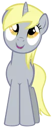 Size: 2500x6000 | Tagged: safe, artist:redink853, derpibooru import, derpy hooves, pony, unicorn, race swap, simple background, this will end in tears, this will end in tears and/or death, transparent background, underp, vector, xk-class end-of-the-world scenario