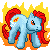 Size: 50x50 | Tagged: angry, animated, derpibooru import, fire, g3, safe, sprite, waterfire