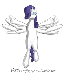 Size: 1280x1476 | Tagged: safe, artist:vertex-the-pony, derpibooru import, rarity, alicorn, pony, 30 minute art challenge, alicornified, eyes closed, race swap, raricorn, simple background, smiling, solo