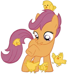 Size: 916x1000 | Tagged: safe, derpibooru import, scootaloo, chick, scootachicken, simple background, transparent background, vector, visual pun