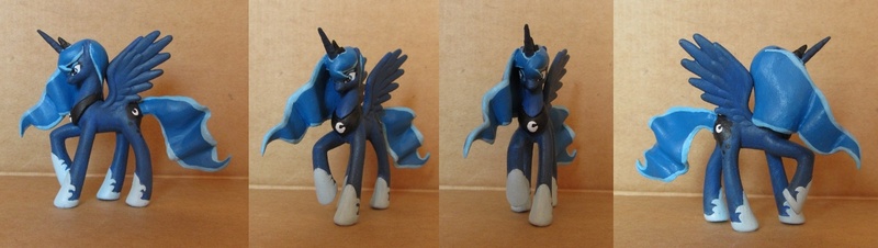 Size: 1500x424 | Tagged: safe, artist:atelok, derpibooru import, princess luna, pony, custom, irl, photo, solo, toy