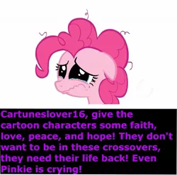 Size: 1307x1289 | Tagged: cartuneslover16, derpibooru import, drama, faith, good will towards man, love, peace, pinkie pie, safe, text, warm fuzzies